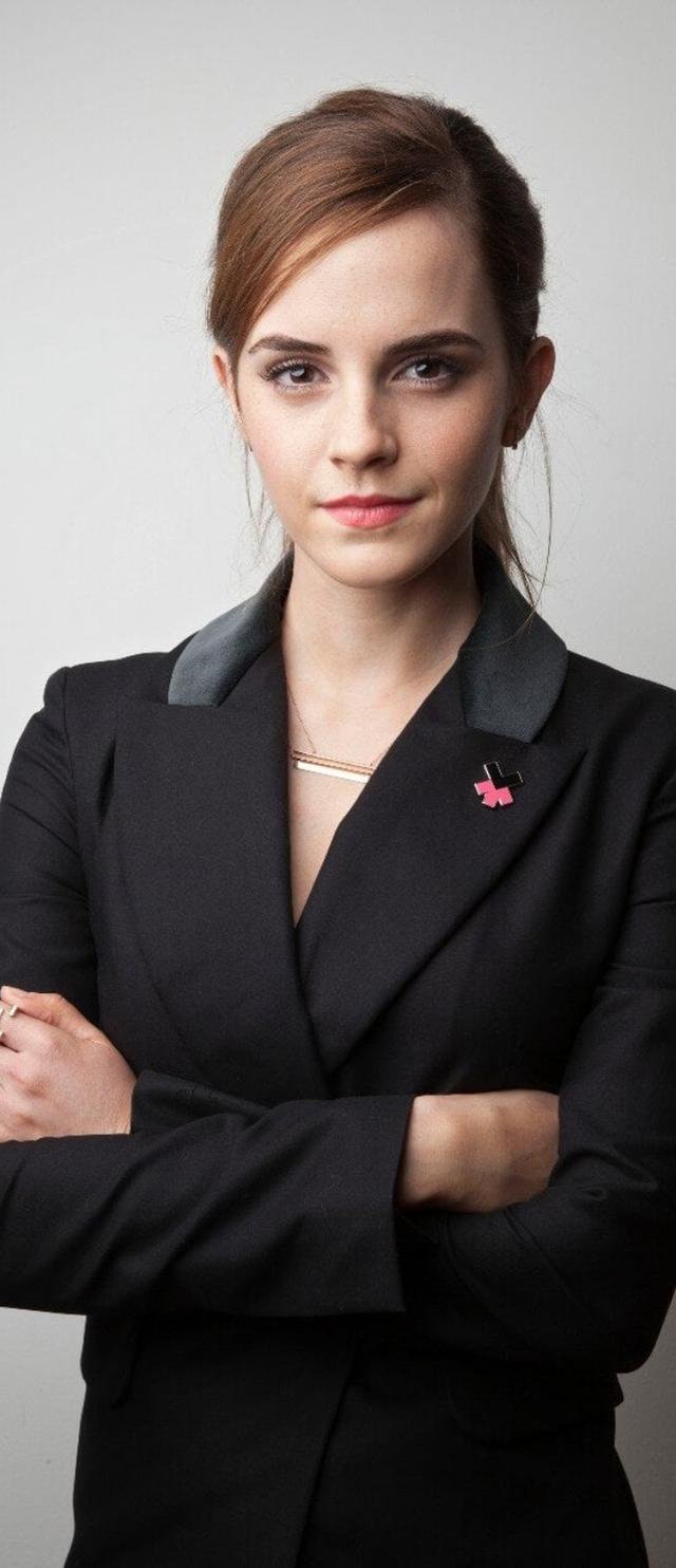 Emma Watson in a black blazer