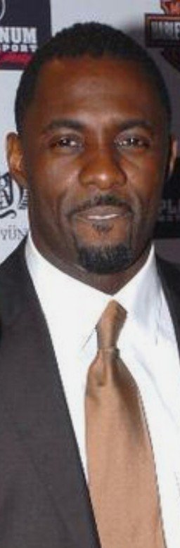 Idris Elba portrait in a suit