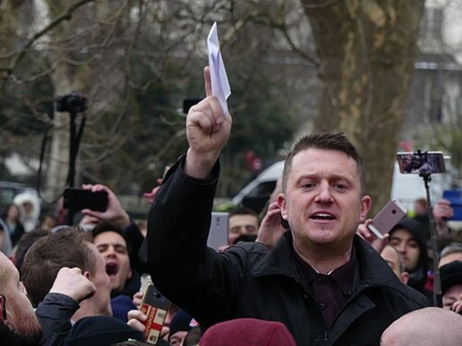 Photo of a street demonstration, used in the section on media, protests and online influence