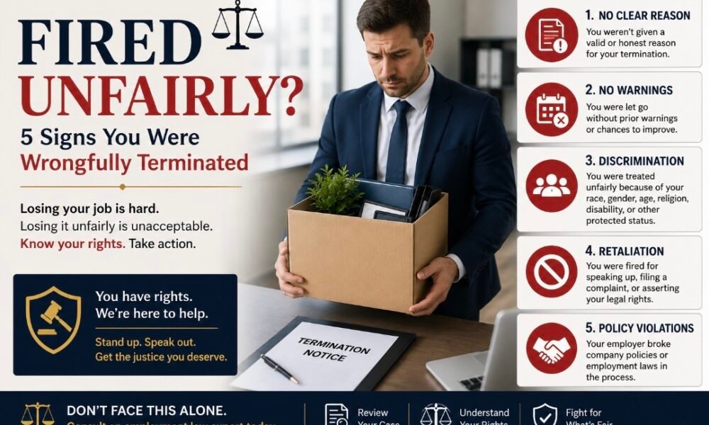 Fired Unfairly? 5 Signs You Were Wrongfully Terminated