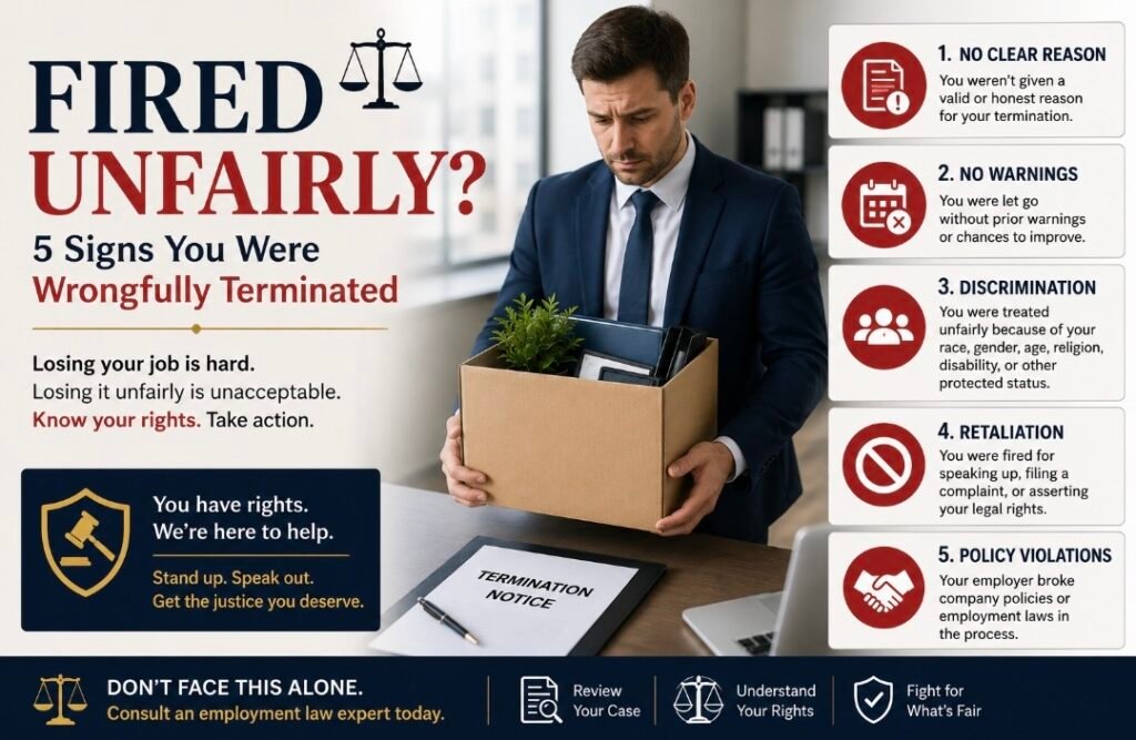 Fired Unfairly? 5 Signs You Were Wrongfully Terminated