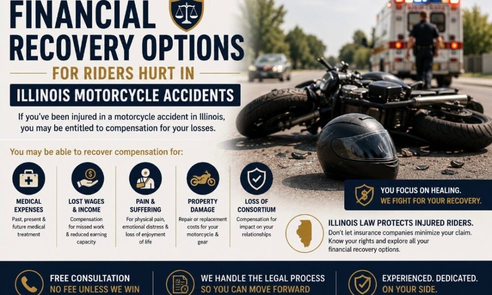 Financial Recovery Options for Riders Hurt in Illinois Motorcycle Accidents