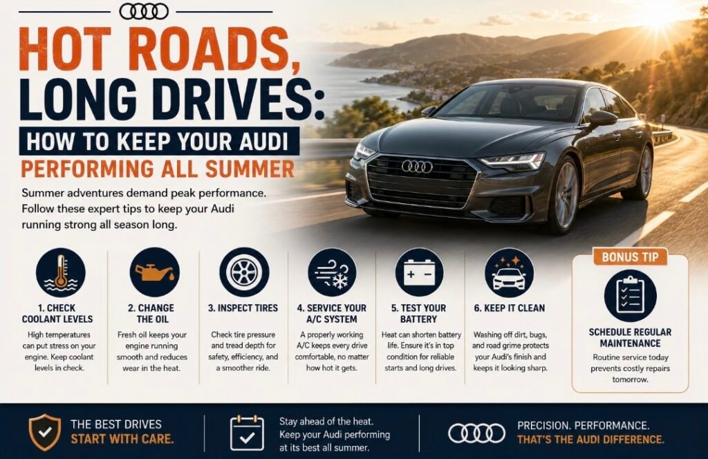 Hot Roads, Long Drives: How to Keep Your Audi Performing All Summer