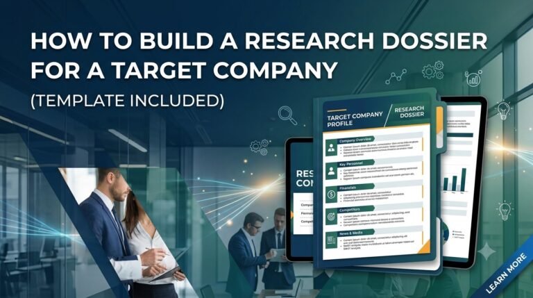 How to Build a Research Dossier for a Target Company (Template Included)
