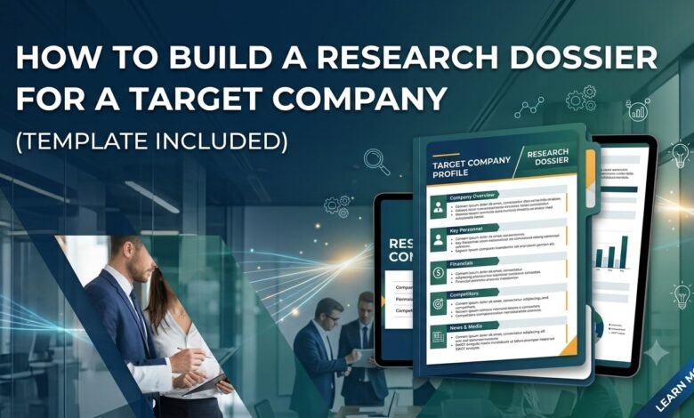How to Build a Research Dossier for a Target Company (Template Included)